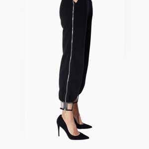 RtA Black Joggers with Zipper Detail